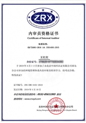王红红-ZRX-EMS-0401-2019